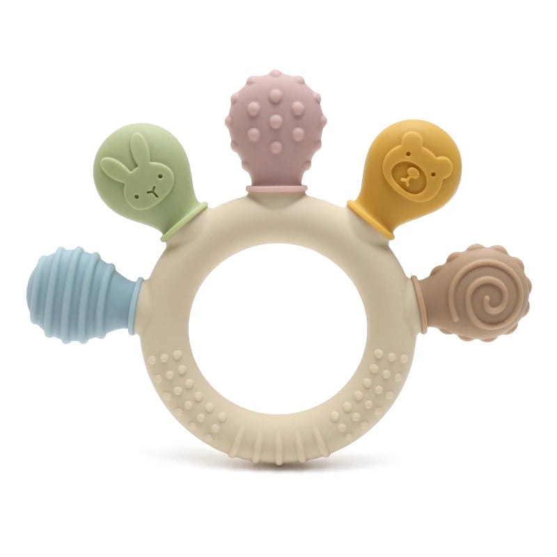 Silicone Baby Teething Anxiety Toy