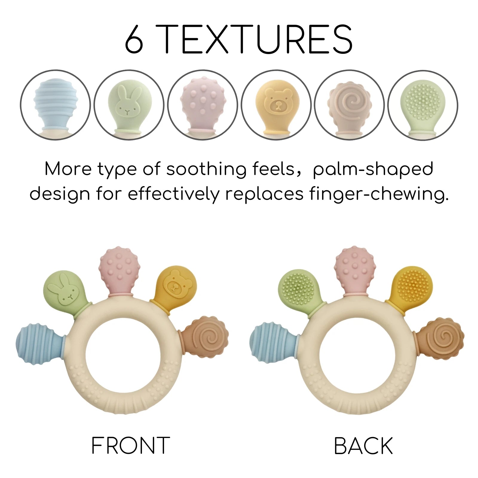 Silicone Baby Teething Anxiety Toy