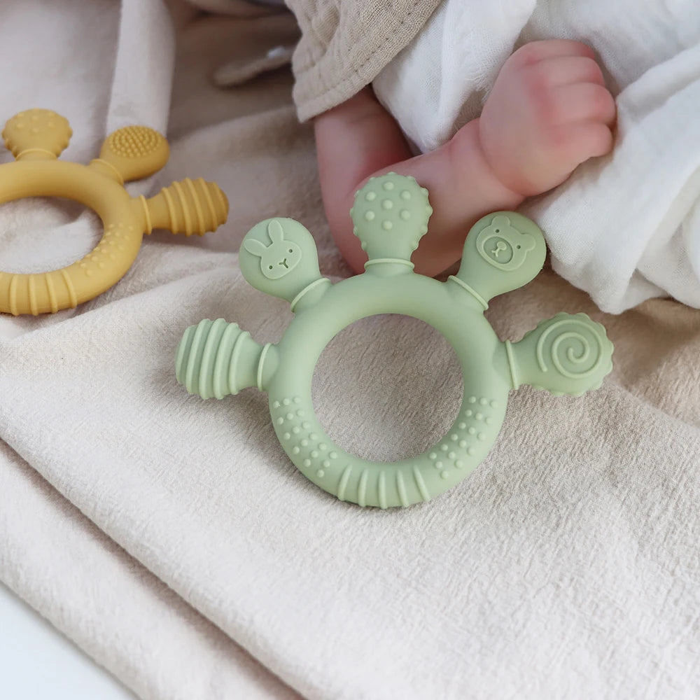 Silicone Baby Teething Anxiety Toy