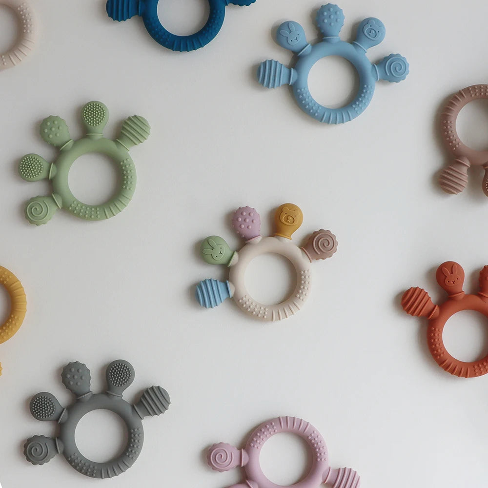 Silicone Baby Teething Anxiety Toy