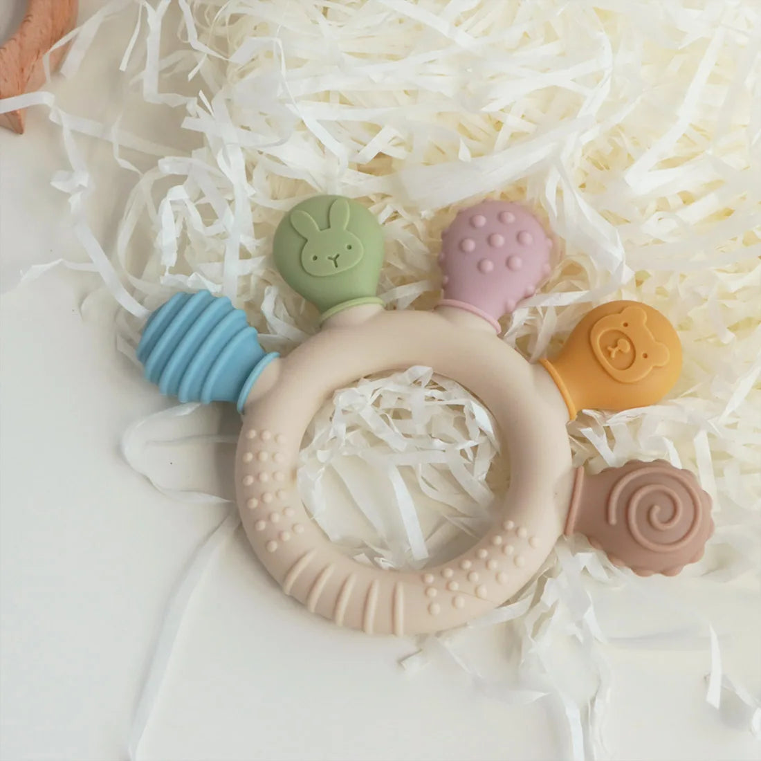 Silicone Baby Teething Anxiety Toy