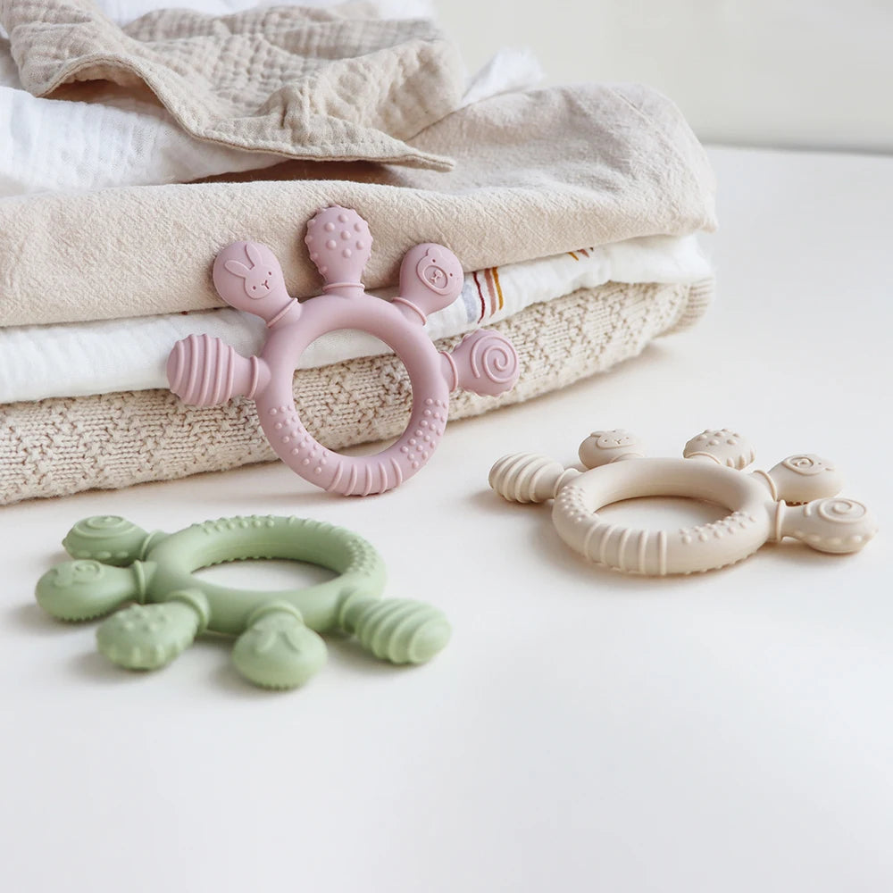 Silicone Baby Teething Anxiety Toy