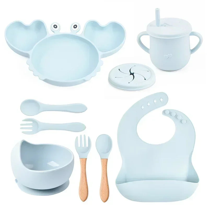 Crab Silicone Tableware Set