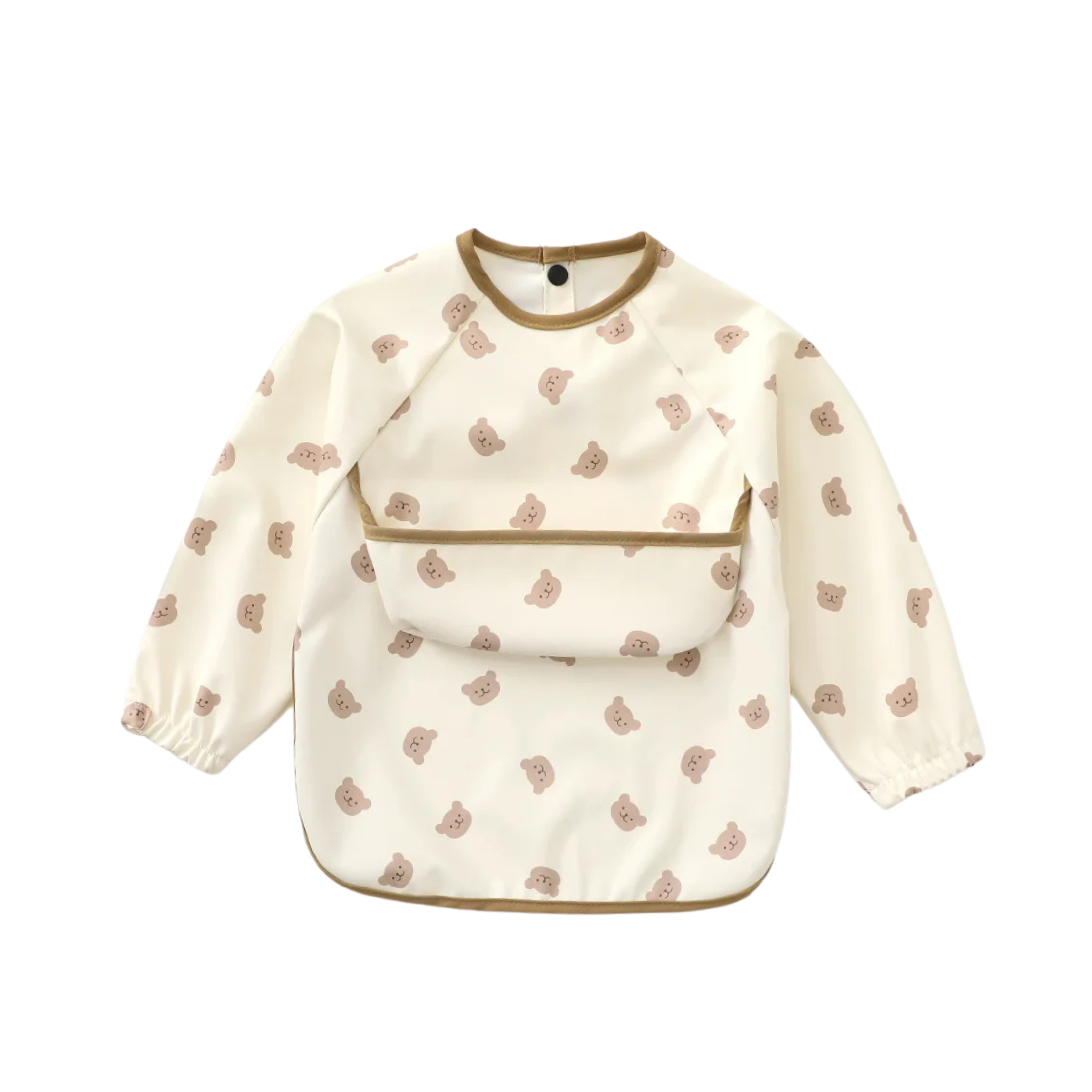 Long Sleeve Baby Bib With Pocket